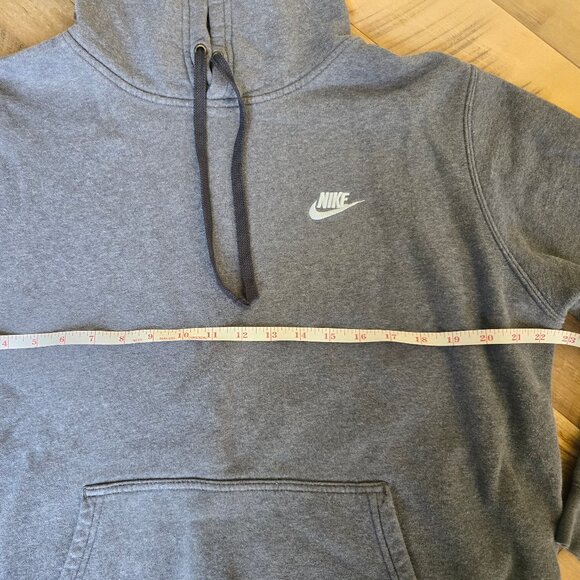 Nike Dark Gray Hooded Sweatshirt Size Large - Picture 3 of 8